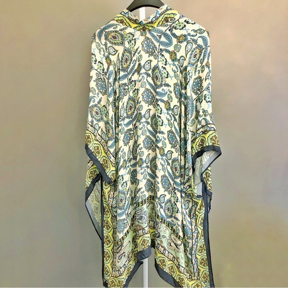 Oversized Presley Boho Festival Hippie Colorful Slouchy Pastel Kimono. - Picture 7 of 8